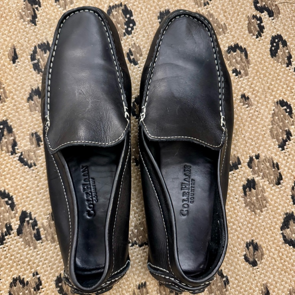 Cole Haan Classic Black Leather Driving Mocassin Women’s Size 9